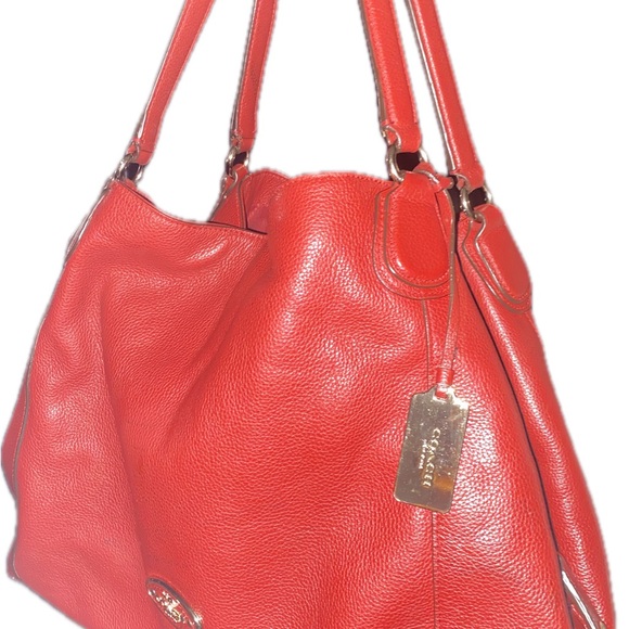 Coach Carlyle Smooth Leather Shoulder Bag Purse - Picture 13 of 13